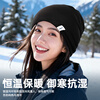 Li Ning (LI-NING) hats for men and women, autumn and winter knitted pile hats 2025 new warm and anti-cold hats, cycling trend, versatile woolen hats