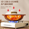 Clay pot for household gas stoves, high temperature resistant, dry-fired and non-cracking, small clay pot rice casserole, ceramic pot, 2.1L - with lid, natural original pottery, dry-fired and non-cracking, suitable for 4-5 people 2.1L