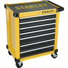 Stanley 941937 three-layer tool cart mobile trolley repair artifact 2-drawer multi-function tool cart 93-711*steel*500KG