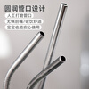 Half Life 316L stainless steel straw set metal extension tube food grade non-disposable coffee milk tea iron straw artifact