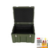 KOWSI Rotational Molding Box Emergency Supplies Box Outdoor Waterproof Warfare Box Airdrop Box Transport Box Equipment Box Storage Box Tool Box Upgrade Upgrade Green (600*500*400)MM
