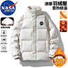 NASA MARVEL down jacket men's winter coat thickened warm bread coat stand collar versatile casual couple wear black 3XL