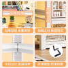 Tangji bookshelf bookcase student children's home floor-standing vertical storage rack iron book shelf white 4 layers 50*30*118