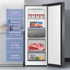 Haier 180L vertical freezer black gold purification antibacterial HCF fresh frozen moisturizing-30 deep freeze storage conversion independent drawer slim body surround air supply BD-180WGHS9