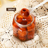 Extreme space sealed jar hexagonal storage bottle glass jar 380ml glass bottle sealed jar honey bottle can bottle 6 pack