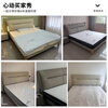 Fanzuo Foshan factory direct delivery Italian light luxury style leather bed mortise and tenon solid wood bed 1.8m x 2m double bed oak bed