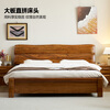 Sure enough, ebony solid wood bed modern Chinese style master bedroom double bed home simple 1.8 meter large bed high-end bedroom furniture Shangfeng Shengshui series 1.8 meter ordinary bed
