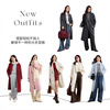 Shandubila 100% wool warm woolen coat for women winter tailored suit collar mid-length coat small commuter coat
