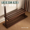 Wenner coat rack floor-standing vertical coat rack bedroom living room rubber wood multi-functional coat rack YH0100H