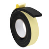 High viscosity eva sponge pad single-sided self-adhesive sealing strip strong foam foam board door seam sealing strip shock-absorbing gasket thickened anti-collision strip anti-slip anti-shock buffer pad gap filling strip 10mm wide * 5 meters long 2mm thick