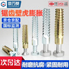 GUWANJI serrated expansion screws, gecko expansion self-tapping screws, anti-loosening metal expansion tubes, M10x60 5 sets/pack, color zinc pipe + 304 external hexagon