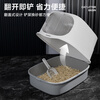 HELLOJOY cat litter box fully enclosed large cat toilet anti-splash cat litter box cat sand box cat litter box gray