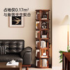 Ouyilang rotating bookshelf 360-degree solid wood bookcase corner storage rack wall-to-ceiling narrow cabinet living room removable storage cabinet