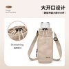 POLO lightweight single shoulder crossbody bag for men and women daily commuting mobile phone bag portable water cup bag cycling sports small shoulder bag apricot color