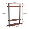 Wenner coat rack floor-standing vertical coat rack bedroom living room rubber wood multi-functional coat rack YH0100H