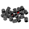 Taimus car tire valve caps battery car vacuum tire valve caps motorcycle electric bicycle valve core caps 20 pieces original car plastic caps without sealing ring