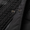 JEEP SPIRIT Jeep Wheat Splicing Down Jacket Men's Winter Trendy Jacket Men's Jacket Warm Top Black XL