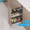Yusenyi Kitchen Cabinet Seasoning Basket Narrow Cabinet Open Door Drawer Mini Multi-size Shallow Cabinet Deepened Bottom Rail Black Aluminum Shallow 36 Deep 00 Cabinet Layer Multi-layer Drawer