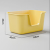 Fat Meow and Wonder cat litter box extra large 63CM open extra large cat toilet anti-splash pet cat litter box cat supplies