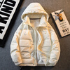 Playboy American retro down jacket men's winter ins-sense men's light and warm bread jacket off-white M