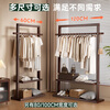 Wenner coat rack floor-standing vertical coat rack bedroom living room rubber wood multi-functional coat rack YH0100H