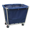 Hotel linen cart bag room work cart linen bag cleaning garage door car bag storage canvas rag bag blue 63 high conical linen bag iron buckle