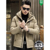 LILANZ Winter 2025 New Down Jacket Men's Short Hooded Warm Jacket White Duck Down Parka Down Jacket Black M 170/88A