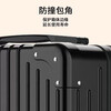 Xiaomi suitcase, same style as men's extra large capacity portable student trolley case, sturdy leather case, women's travel code box, black, retro code lock zipper style, 20 inches