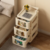 Anya bedside table bedroom 2025 new small bedside table storage rack simple home storage small cabinet 3 layers
