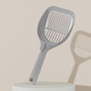 Leyoupai stainless steel cat litter shovel large cat poop shovel with small holes and fine holes strip hole poop shovel artifact special for cat litter gray
