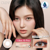Olens Korean original imported RUSSIAN SMOKY daily disposable 10 pieces, contact lens, genuine, Hong Kong direct mail, Brown 0 degree