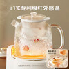 Bear Health Kettle Kettle Constant Temperature Tea Kettle Multi-level Insulation Boil Water Stew Kettle All-in-one Multifunctional Electric Kettle Flower Teapot Office Glass Boil Water Health Kettle 0 Glue YSH-E12S2 All-glass Kettle Body Equipped with Filter Stew Cup 1.2L