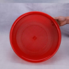 Yusenyi round basket blue drain spicy hot drain basket vegetable basket thickened washing commercial basin sieve plastic snack dense eye white extra thick No. 1