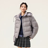 Flying in the Snow Cloud Velvet Series 2025 Winter New Down Jacket Women's Fashion Simple Puff Gaozhigao Filled Velvet Gray|8159 S/160/84A