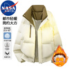 NASA MARVEL down jacket men's winter outdoor sports and leisure all-match windproof and warm stand-up collar jacket dark gray XL