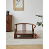 He Jiagong solid wood new Chinese style tatami chair low chair bay window chair Japanese style balcony meditation chair legless back chair tea table chair solid wood color sitting height 15 free seat cushion complete set