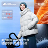 Meili City Tan Jianci same style 90% goose down jacket short down jacket women's light warm puff jacket warm swan series 156 streamer silver L recommended 60-65kg