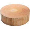 Tuojin pine chopping board round commercial cutting board hotel butcher stall kitchen restaurant solid wood chopping board vegetable pier thick household chop diameter 33cm * thickness 5cm with portable
