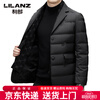 LILANZ 2026 winter men's suit down jacket business middle-aged scarf collar cold-proof down jacket suit jacket for men Haqing M 170