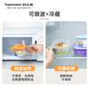 Tupperware Internet celebrity same style microwave soup bowl round microwave heating handle with anti-scalding plastic lunch box for office workers and students, orange 460ml