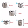 Xu ordered camera tripod quick release plate conversion screw adapter nut 14 to 38 nut plate tilt bracket not E2 stepless full thread (copper) one