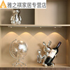 Rabbit wine rack decoration living room housewarming gift living room dining table sideboard wine holder wine cabinet ornaments 3-piece set (excluding wine bottle)