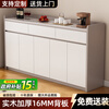Xuanxin sideboard cupboard living room wall storage cabinet multi-functional storage cabinet tea cabinet wine cabinet khaki + white three doors two drawers 120cm