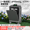 Bamboo mink aluminum frame suitcase trolley case with front opening cover large capacity suitcase 24-inch wide trolley password box 20-inch boarding case Mineral gray - solid aluminum frame 20-inch wear-resistant injection molded wheels + compression-resistant PC material + free case cover