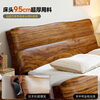 Sure enough, ebony solid wood bed modern Chinese style master bedroom double bed home simple 1.8 meter large bed high-end bedroom furniture Shangfeng Shengshui series 1.8 meter ordinary bed