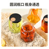 Extreme space sealed jar hexagonal storage bottle glass jar 380ml glass bottle sealed jar honey bottle can bottle 6 pack