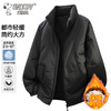 Snoopy (SNOOPY) down jacket men's autumn and winter casual thickened duck down warm jacket outdoor sports black M