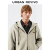 UR2026 Spring New Men's Trendy Hooded Drawstring Embroidered Super Loose Jacket UUV160007 Khaki S