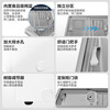 Midea 200L display cabinet refrigerated fresh-keeping cabinet horizontal color crystal glass freezer small refrigerator freezer ice cream cabinet order cabinet beverage fruit cabinet first-class energy efficiency MS-205LGE