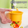 Niuxiang hangable sink drain basket household kitchen sink separates food residue filter basket fruit cleaning drain basket separate filter sink drain hanging basket green 2 pieces